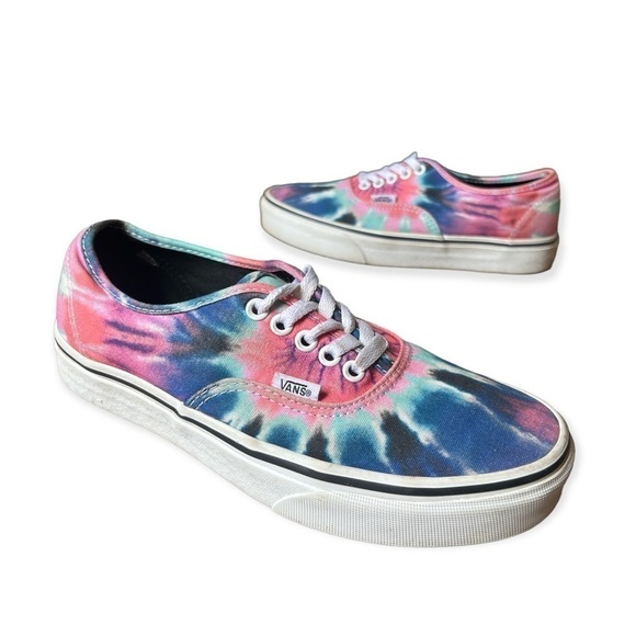 Vans Authentic Tie Dye Unisex Low Top Skate Sneakers, Women’s 9.5 Men’s 8 - Picture 2 of 7